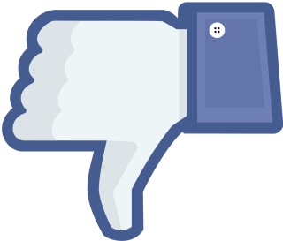 Facebook thumbs down